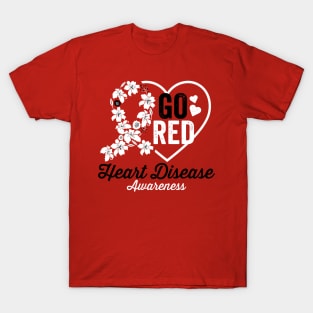 Go Red Heart Disease Awareness T-Shirt